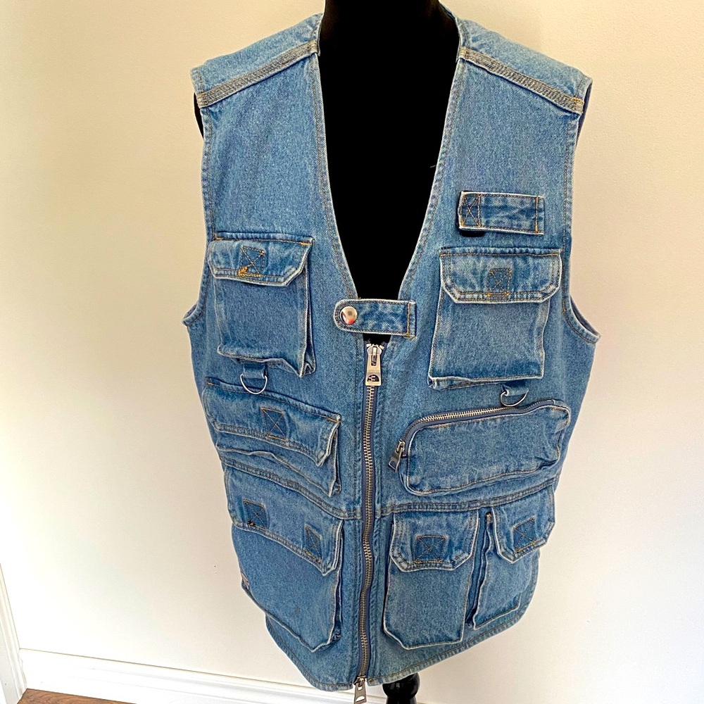 Guess Men’s Utility Jean Vest